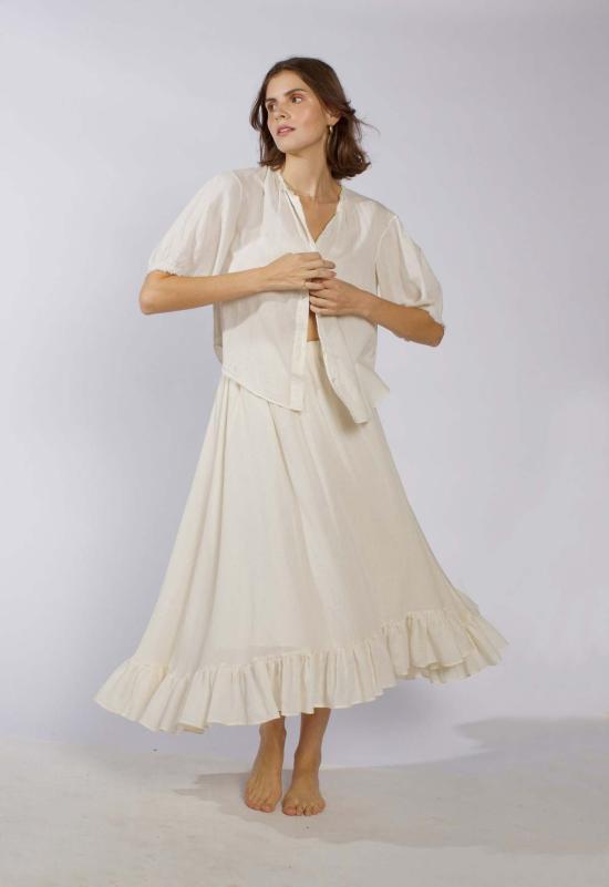  루 샤르망 블라우스 루프 샤르망 피코  내추럴 - LOUP CHARMANT