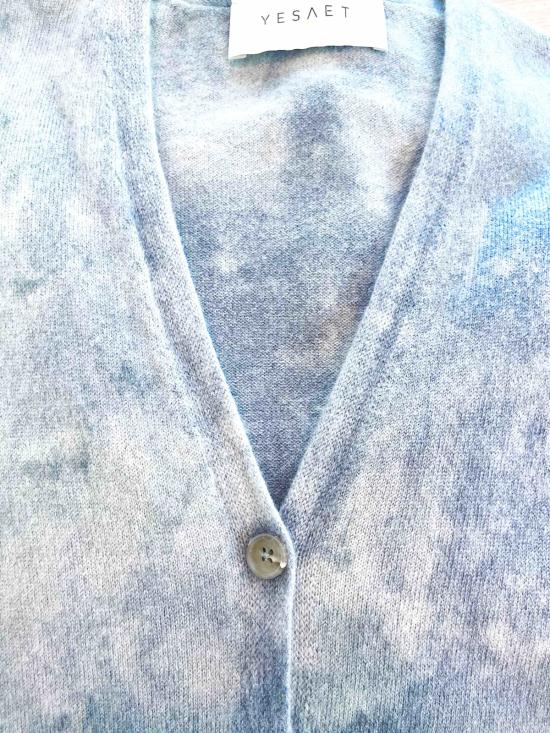  Yesaet 가디건 예사엣 지오드 식물성 염색 100% 캐시미어 V넥 - OTHER BRANDS