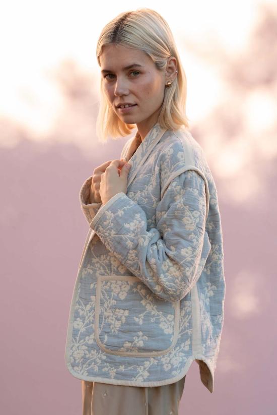  제스 미니 코트 오버셔츠 퀼트  콘플라워 - JESS MEANY