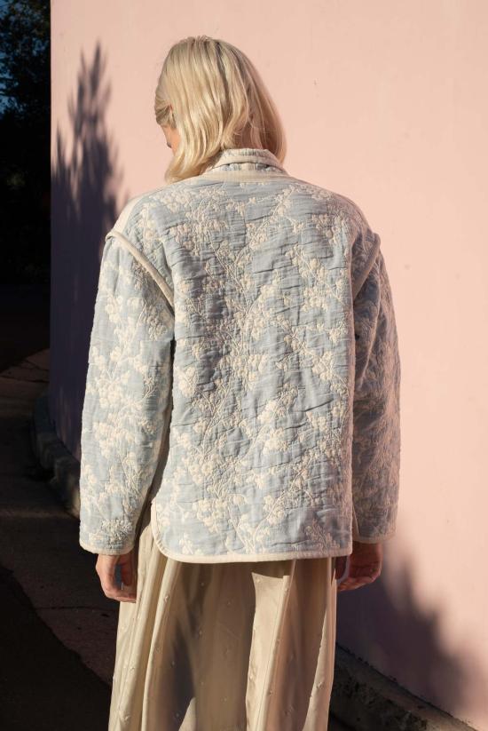  제스 미니 코트 오버셔츠 퀼트  콘플라워 - JESS MEANY