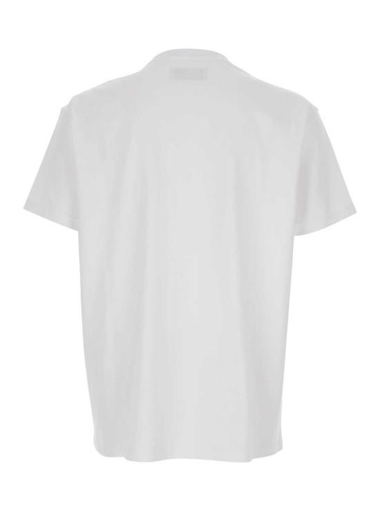  비비안웨스트우드 반팔 티셔츠 비비안 웨스트우드 크루넥 오브 프린트 티셔츠 화이트 - VIVIENNE WESTWOOD