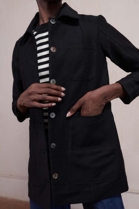  마리아 스탠리 패딩 쇼트 콘래드 카 코트 느와르 - MARIA STANLEY