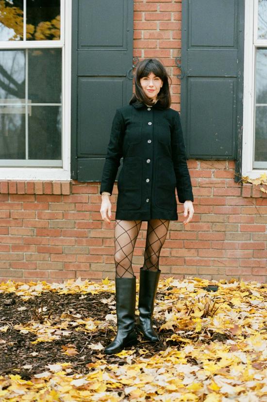  마리아 스탠리 패딩 쇼트 콘래드 카 코트 느와르 - MARIA STANLEY