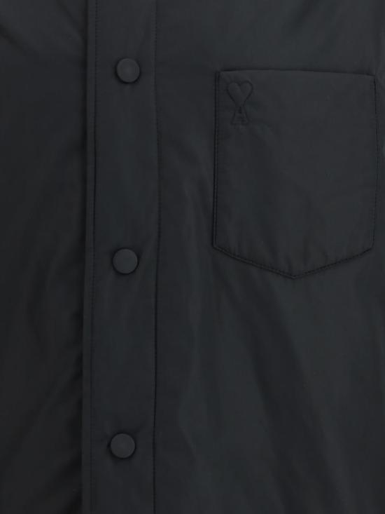  아미 자켓 Ami Alexandre Mattiussi Ami De Coeur 패딩 태피터 재킷 블랙 - AMI