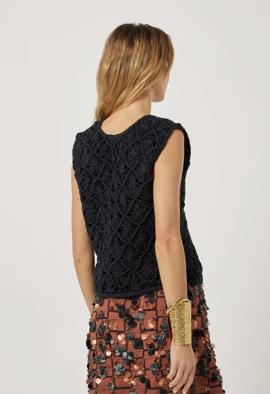  스칼렛 파피스 블라우스 스칼렛 포피스 위위노 탑 블랙 - SCARLETT POPPIES