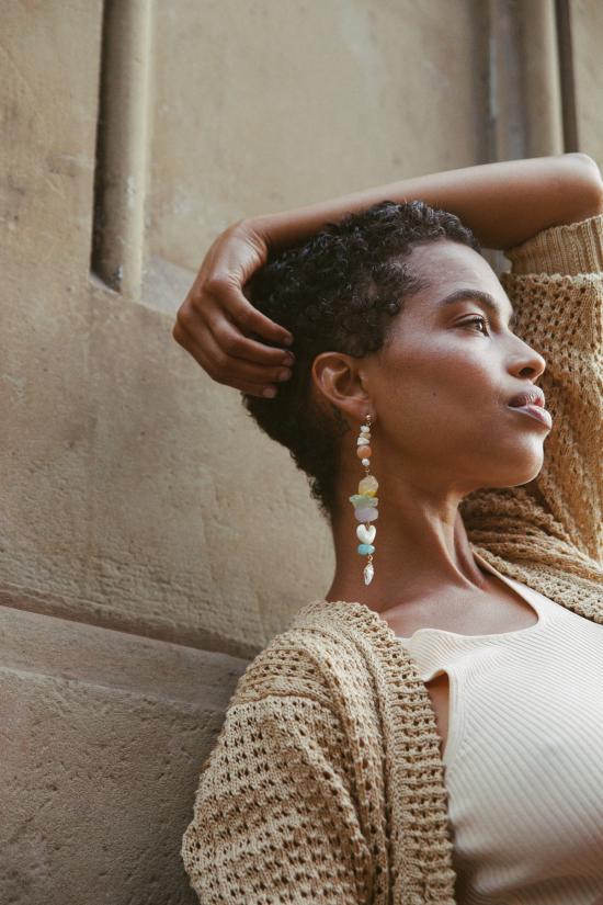  수브니어 이어링 Svnr 핸드메이드 포지타노 귀걸이 - SVNR