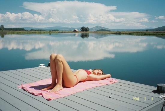  누 스윔 비키니 수영복 클레오 스트링 비키니 하의 랍스터 - NU SWIM