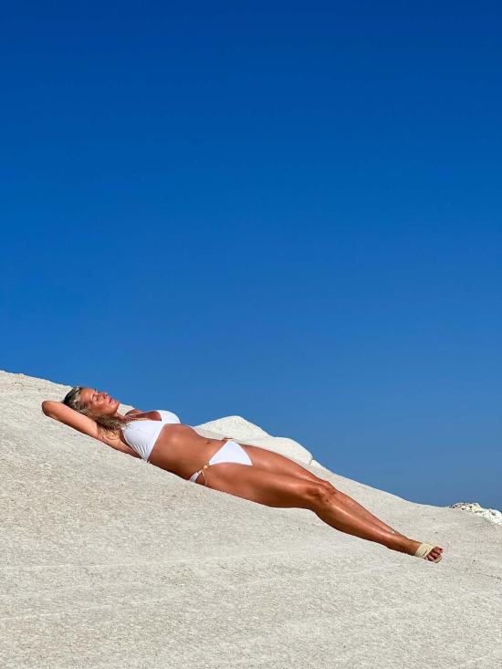  미샤램퍼트 비키니 수영복 미샤 램퍼트 비키니 상하의 세트 (화이트)