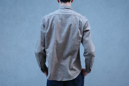  Steven Alan 긴팔 셔츠 스티븐 앨런 싱글 니들  초콜릿 헤링본 - OTHER BRANDS