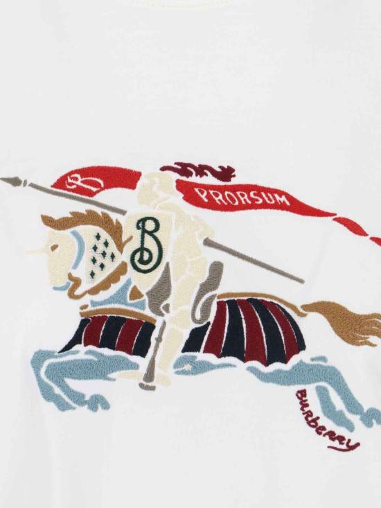  버버리 반팔 티셔츠 EDK 티셔츠 초크 - BURBERRY