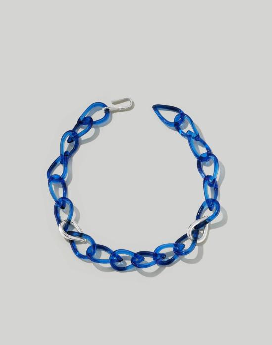  제인 다렌스부르그 목걸이/팬던트 제인 다렌스버그 물방울 목걸이 코발트/실버