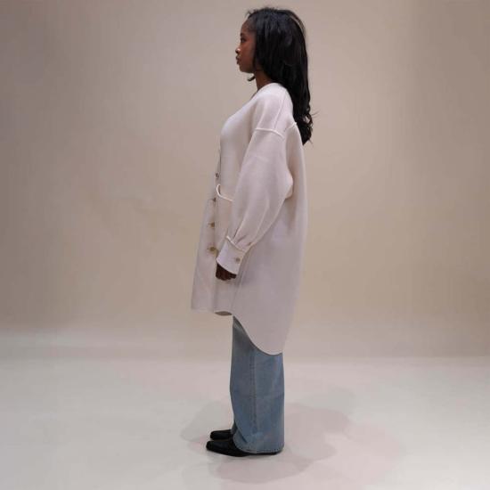  다웨이 코트 겨울 화이트  겨울 화이트 - DAWEI