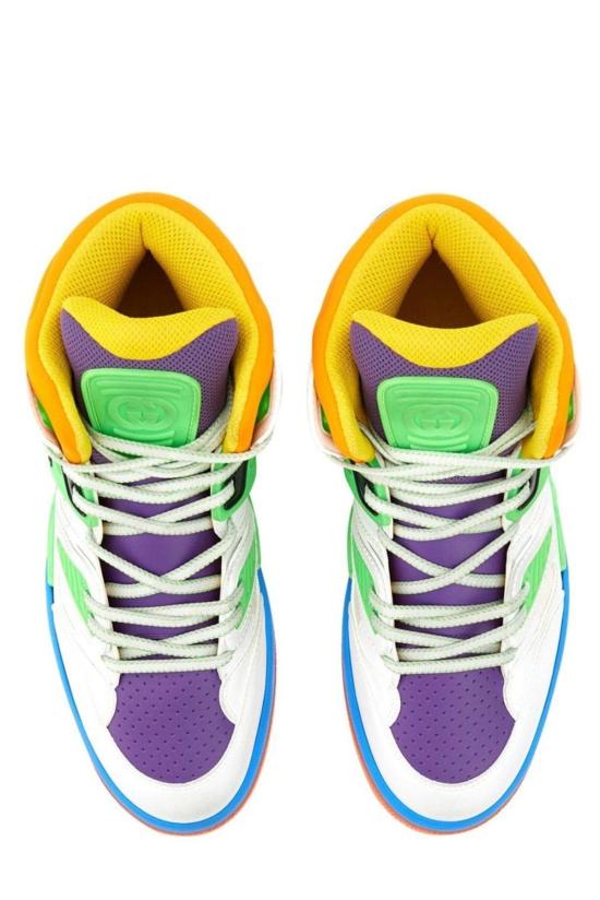  구찌 스니커즈 패널드 하이탑 농구화 멀티컬러 - GUCCI