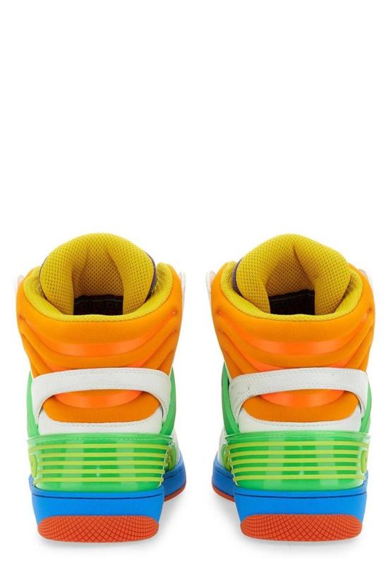  구찌 스니커즈 패널드 하이탑 농구화 멀티컬러 - GUCCI