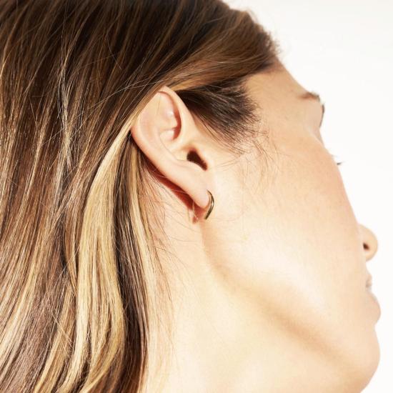  오데뜨 뉴욕 이어링 오데트 뉴욕 쿠르브 후프 14K 골드 - ODETTE NEW YORK