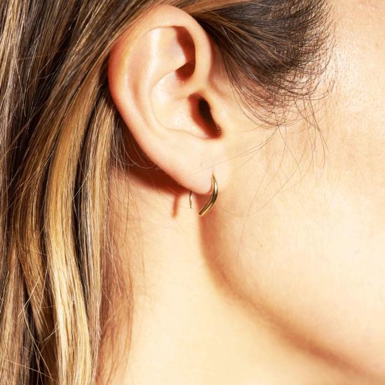  오데뜨 뉴욕 이어링 오데트 뉴욕 쿠르브 후프 14K 골드 - ODETTE NEW YORK