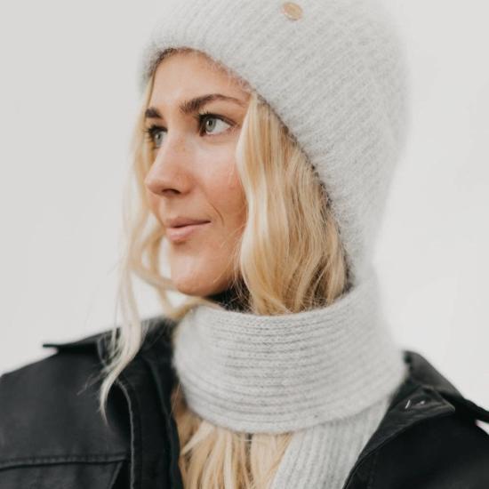  Pretty Simple 모자 프리티 심플 조이 다이내믹 스카프 & 비니 세트