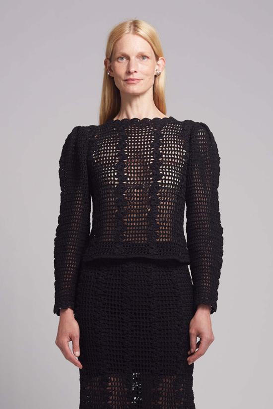  일레븐 식스 블라우스 셀리나 크로셰 탑