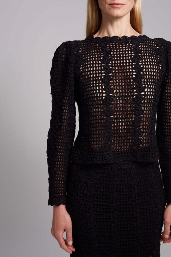  일레븐 식스 블라우스 셀리나 크로셰 탑 - ELEVEN SIX