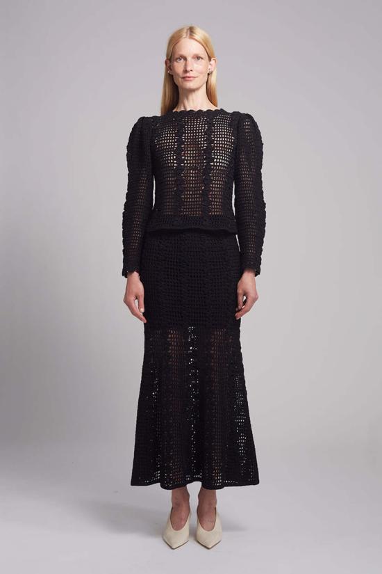  일레븐 식스 블라우스 셀리나 크로셰 탑 - ELEVEN SIX