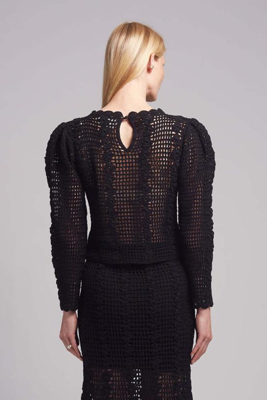  일레븐 식스 블라우스 셀리나 크로셰 탑 - ELEVEN SIX