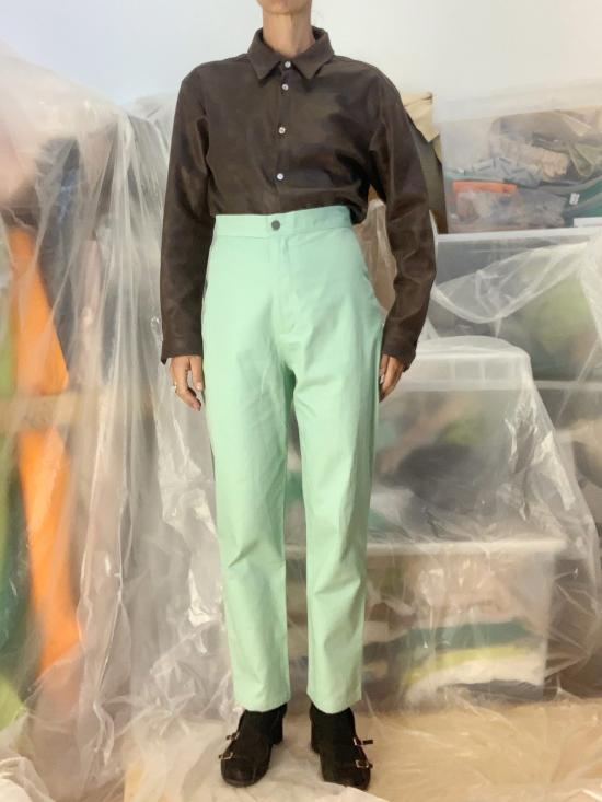  DÉSIRÉEKLEIN 스트레이트 팬츠 DÉsirÉeklein 로타 팬츠 민트 - OTHER BRANDS