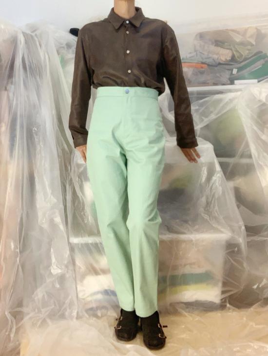  DÉSIRÉEKLEIN 스트레이트 팬츠 DÉsirÉeklein 로타 팬츠 민트