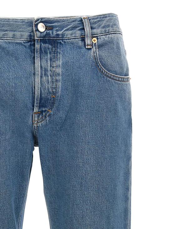  구찌 데님 팬츠 뉴 테이퍼드 진 라이트 블루 - GUCCI