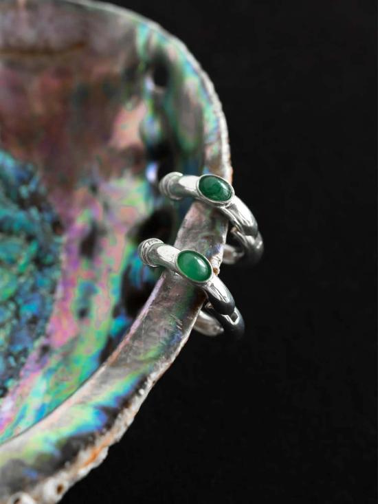  만시 이어링 Maancy 데이 앤 나이트 리버서블 후프 - MAANCY