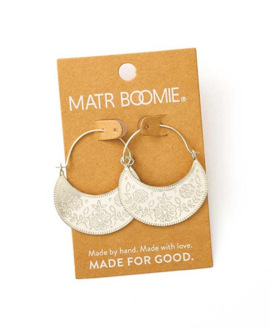  마트르 부미 이어링 하벨리 에칭 후프 - MATR BOOMIE