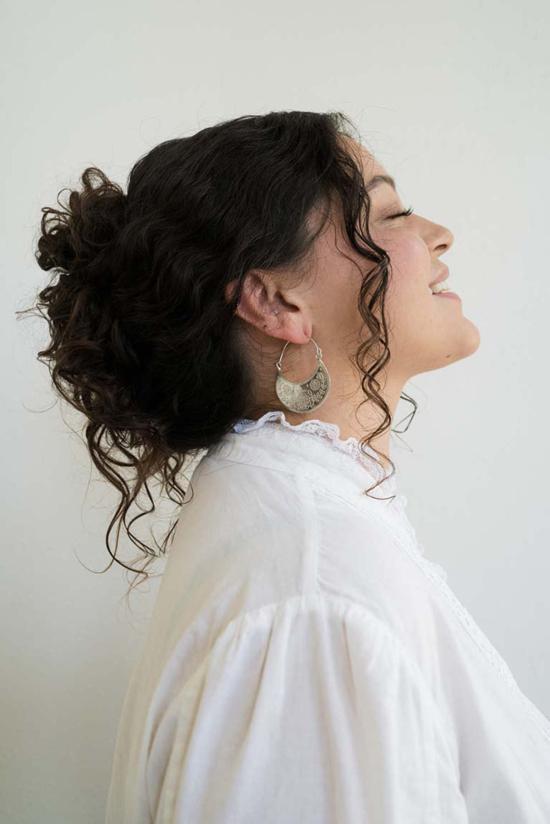  마트르 부미 이어링 하벨리 에칭 후프 - MATR BOOMIE