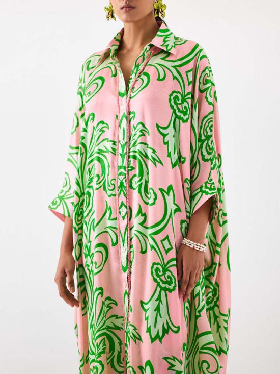  IKKIVI 스트레이트 팬츠 Ikkivi 라파즈 기모노&바지 세트 핑크 - OTHER BRANDS