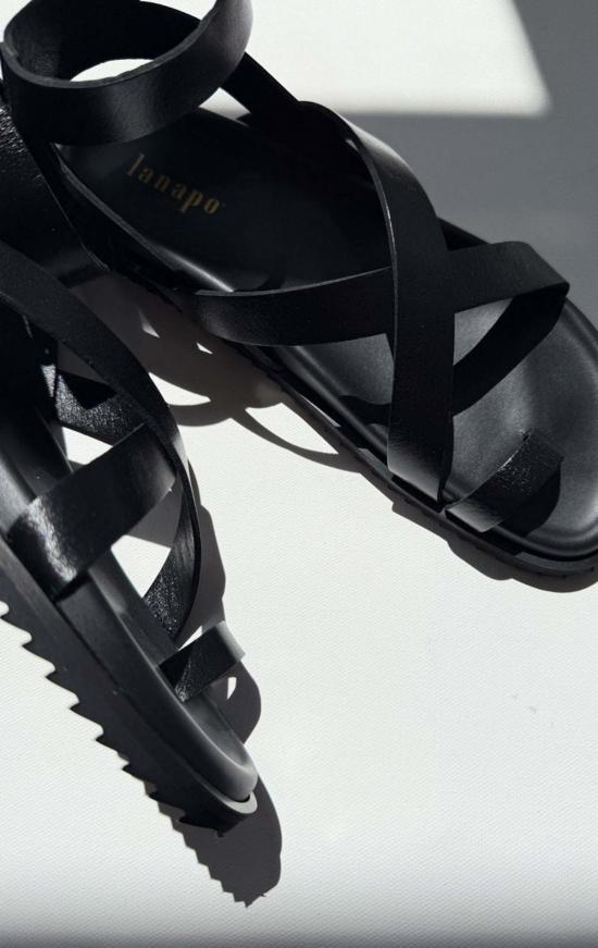  라나포 샌들 크로스  블랙 - LANAPO