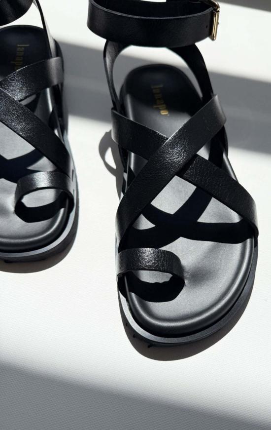  라나포 샌들 크로스  블랙