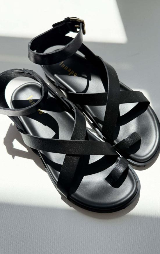  라나포 샌들 크로스  블랙 - LANAPO