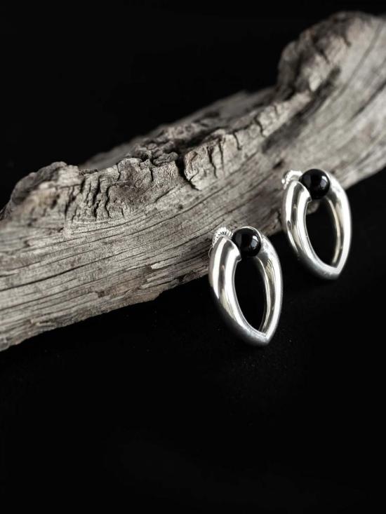  만시 이어링 마안시 교체형 물방울 귀걸이 - MAANCY