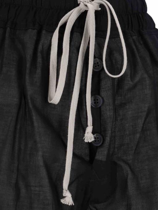  릭 오웬스 트레이닝/조거 팬츠 스트레이트  블랙 - RICK OWENS