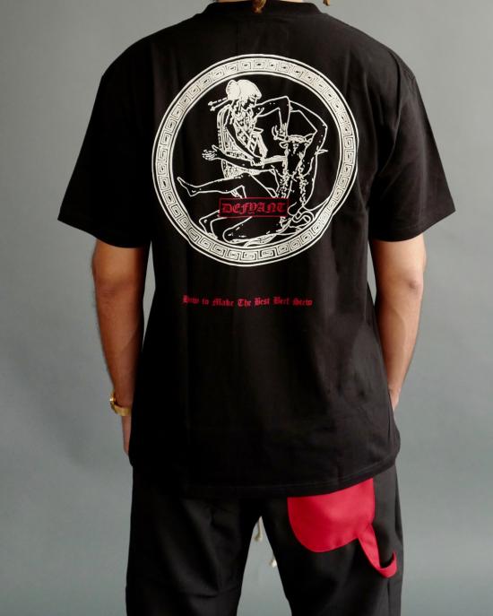  디파인트 반팔 티셔츠 드핀트 비프 스튜 티셔츠 블랙 - DFYNT