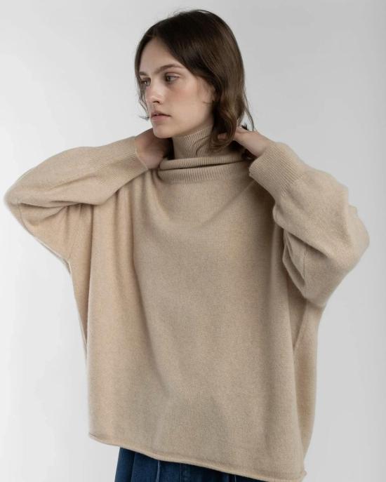  미셀라 그렉 터틀넥 미카엘라 그렉 캐시미어 하이넥 스웨터 - MICAELA GREG