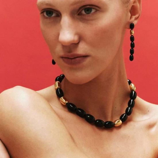  헤븐 메이헴 목걸이/팬던트 클레멘타인 목걸이 블랙/골드 - HEAVEN MAYHEM