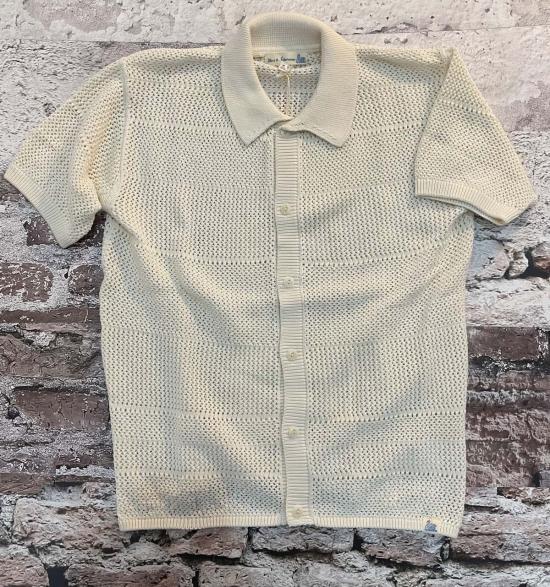  메르츠 비 슈바넨 반팔 셔츠 Merz B. Schwanen 릴렉스 핏 크로셰