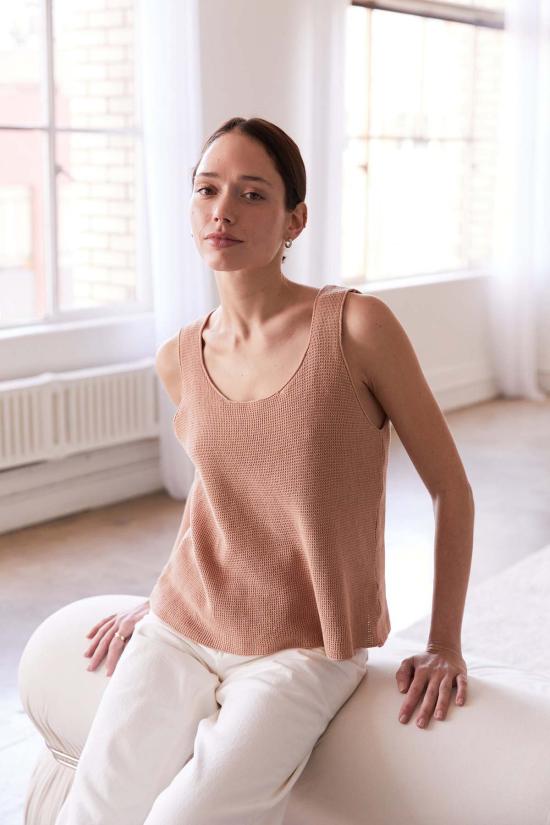  잇이즈웰 LA 민소매 티셔츠 잇 이즈 웰 L.A. 와플 탱크 - IT IS WELL L.A.