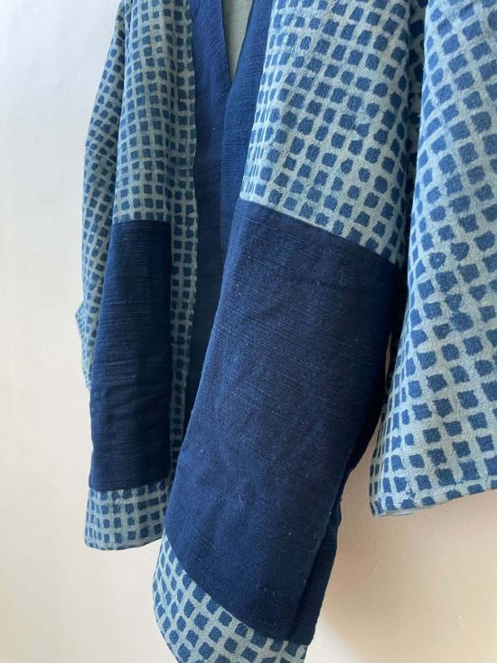  Happy French Gang 코트 해피 프렌치 갱  체크 인디고 - OTHER BRANDS