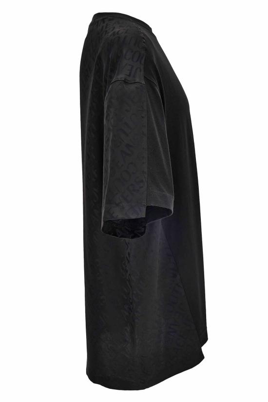  베르사체 반팔 티셔츠 진 쿠튀르 티셔츠 블랙 - VERSACE