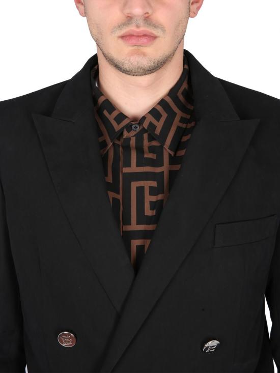  발망 수트 자켓 더블 브레스트 재킷 블레이저 블랙 - BALMAIN