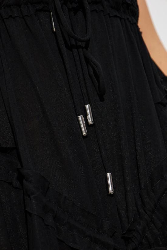  디스퀘어드2 미디 원피스 Dsquared2 오픈 백 블랙 드레스 - DSQUARED2