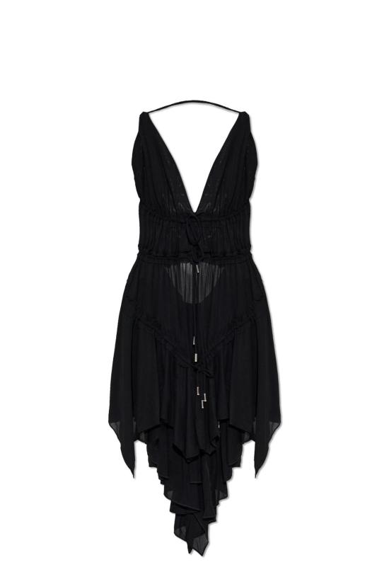  디스퀘어드2 미디 원피스 Dsquared2 오픈 백 블랙 드레스