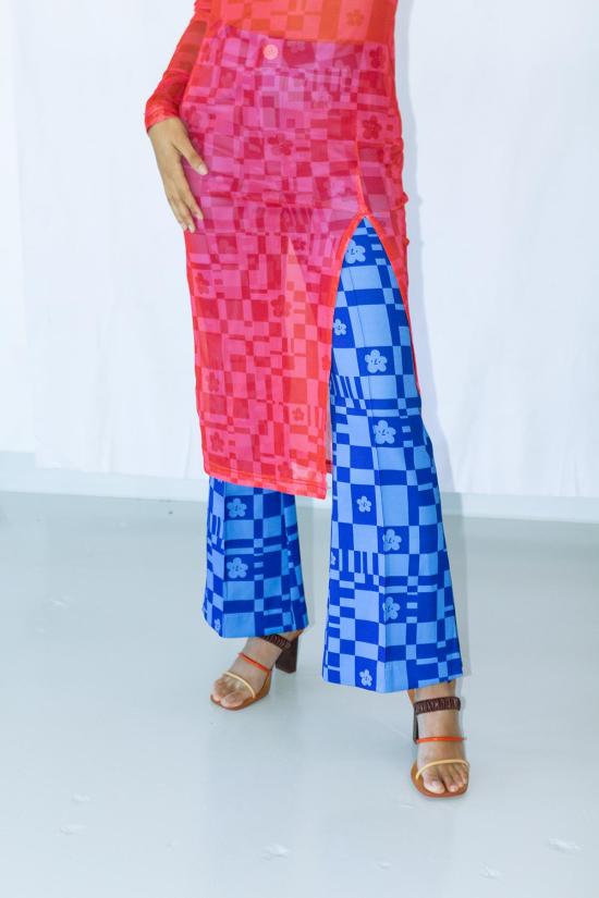  Mary Lo 스트레이트 팬츠 메리 로 체크메이트 플레어! - OTHER BRANDS