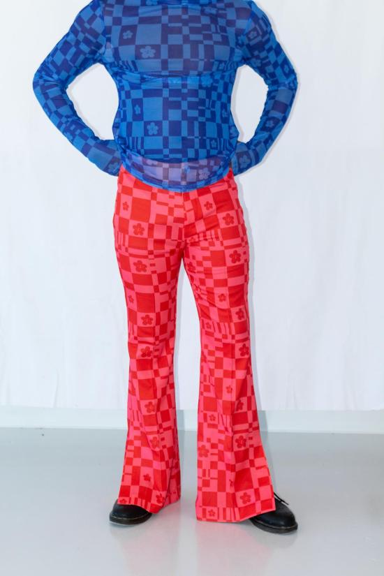  Mary Lo 스트레이트 팬츠 메리 로 체크메이트 플레어! - OTHER BRANDS