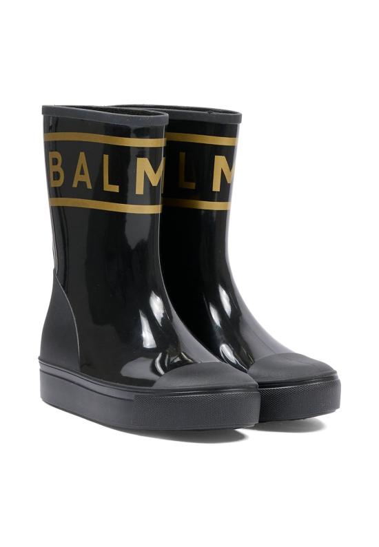  [키즈] 발망 부츠 키즈 레인부츠 블랙 - BALMAIN
